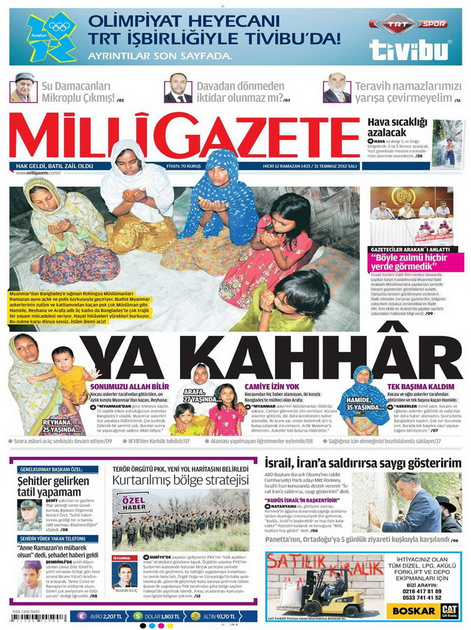 Gazete Manşetleri - 31 Temmuz 2012 9