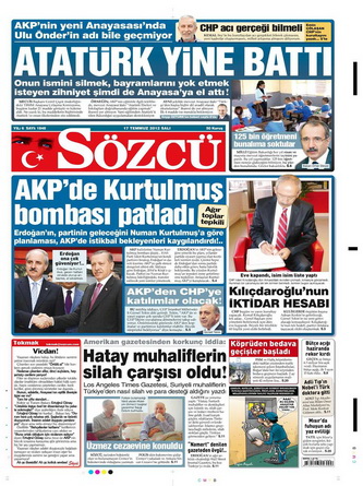 Gazete Manşetleri - 17 Temmuz 2012 13