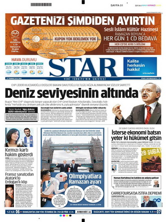 Gazete Manşetleri - 17 Temmuz 2012 14