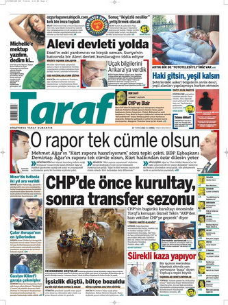 Gazete Manşetleri - 17 Temmuz 2012 16