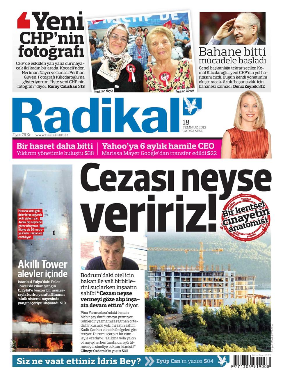 Gazete Manşetleri - 18 Temmuz 2012 10