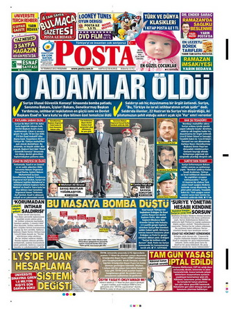 Gazete Manşetleri - 19 Temmuz 2012 11
