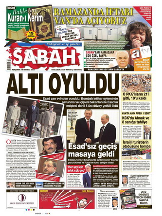 Gazete Manşetleri - 19 Temmuz 2012 13