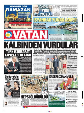Gazete Manşetleri - 19 Temmuz 2012 21