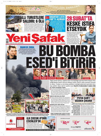 Gazete Manşetleri - 19 Temmuz 2012 24