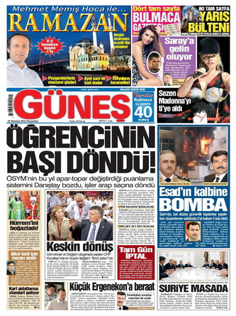 Gazete Manşetleri - 19 Temmuz 2012 5