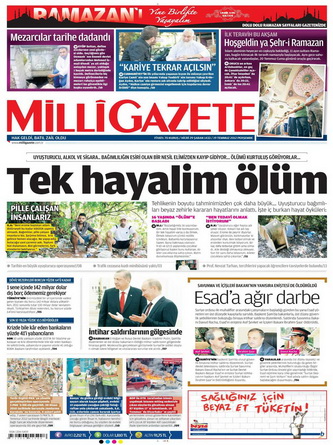 Gazete Manşetleri - 19 Temmuz 2012 8