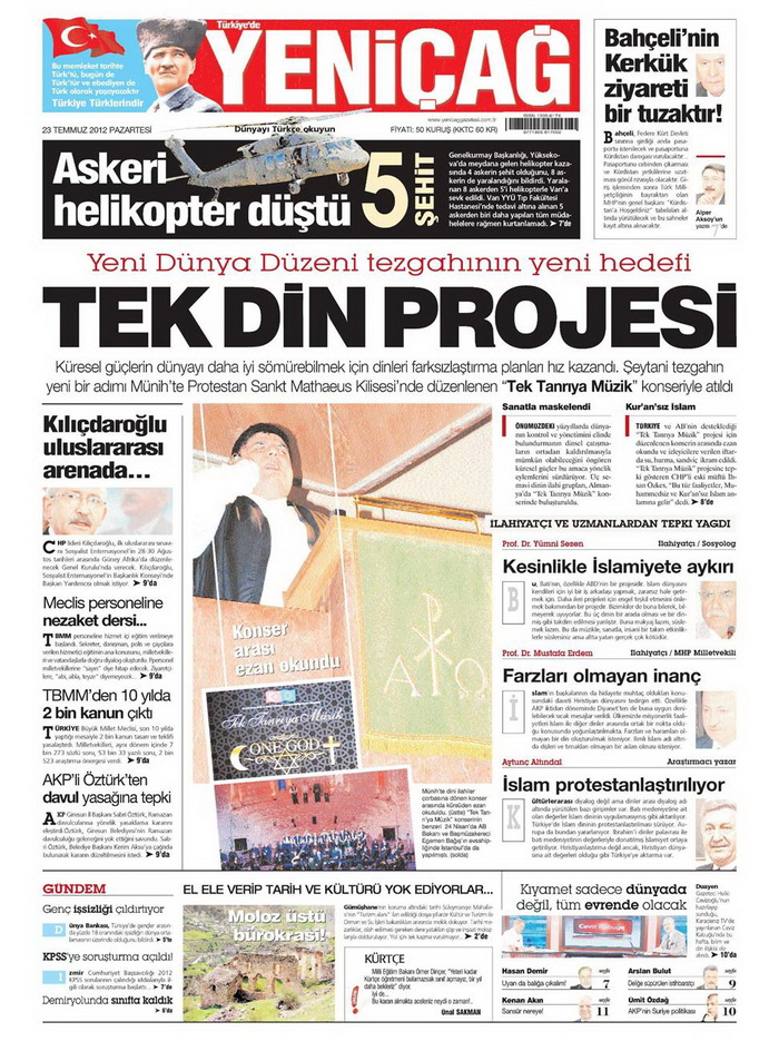Gazete Manşetleri - 23 Temmuz 2012 20