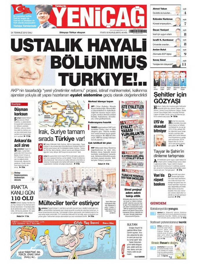 Gazete Manşetleri - 24 Temmuz 2012 19