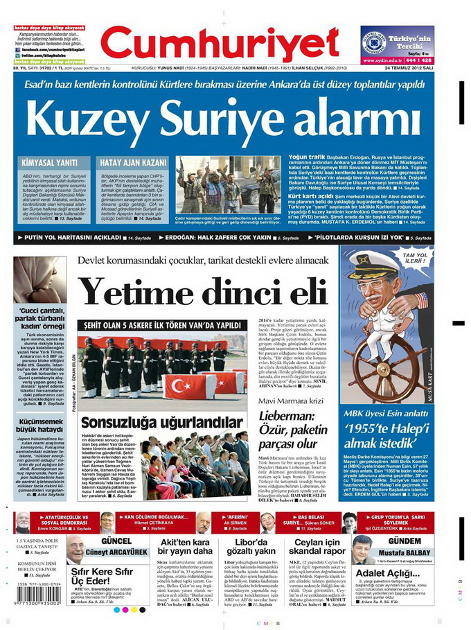 Gazete Manşetleri - 24 Temmuz 2012 4