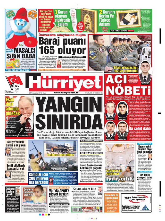 Gazete Manşetleri - 24 Temmuz 2012 7