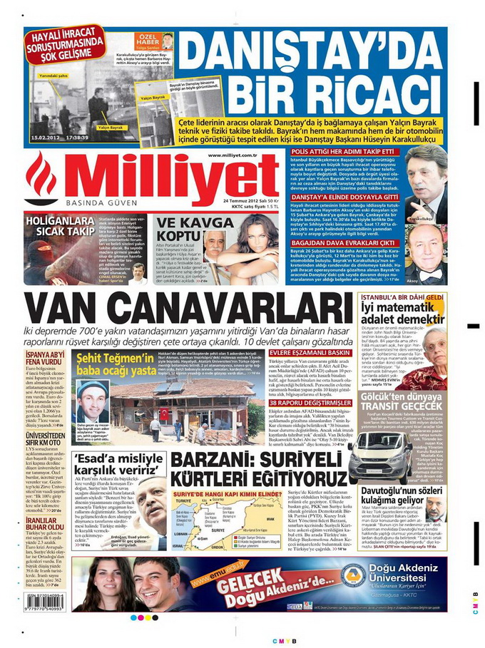 Gazete Manşetleri - 24 Temmuz 2012 9
