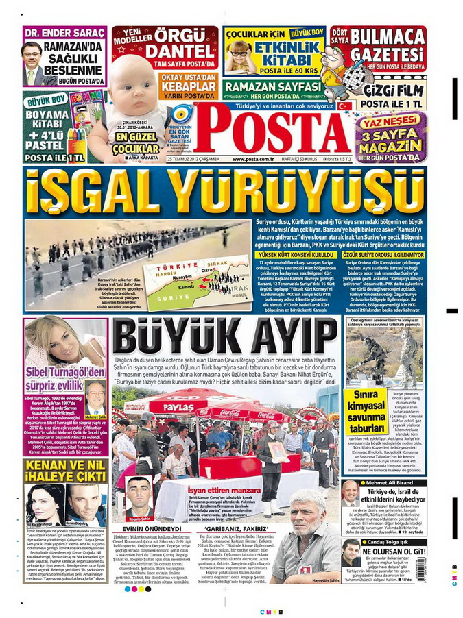 Gazete Manşetleri - 25 Temmuz 2012 12