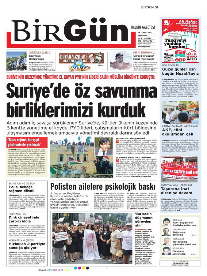 Gazete Manşetleri - 25 Temmuz 2012 2