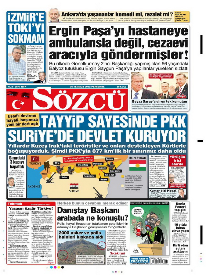 Gazete Manşetleri - 26 Temmuz 2012 15