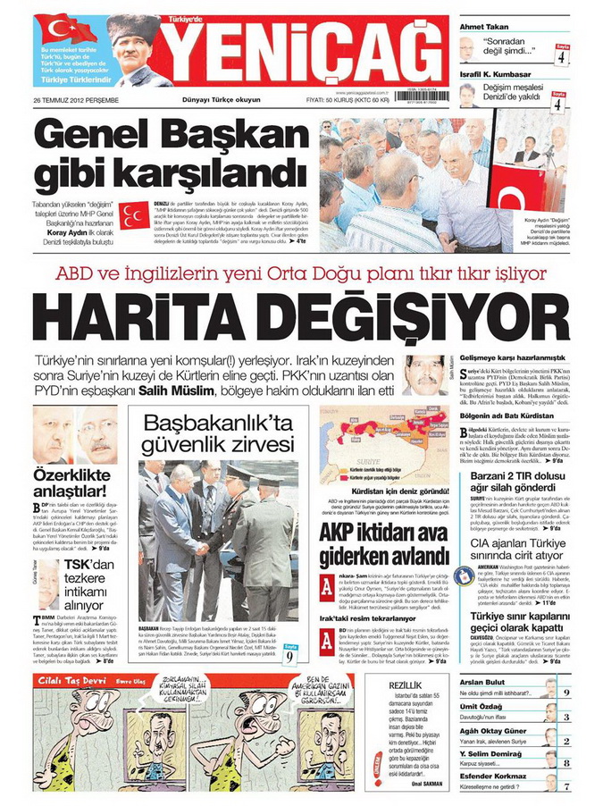 Gazete Manşetleri - 26 Temmuz 2012 20