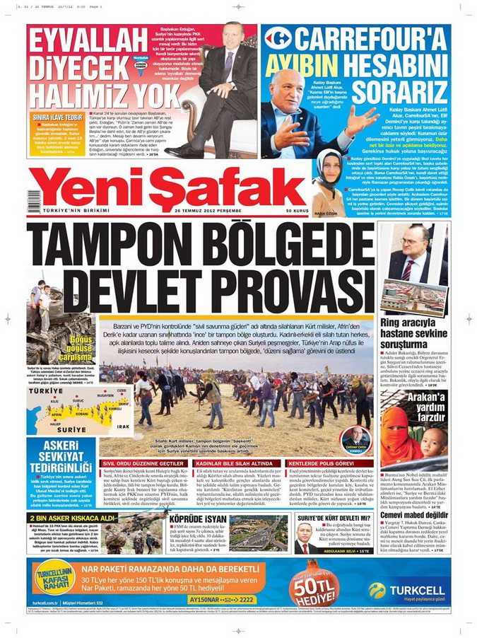 Gazete Manşetleri - 26 Temmuz 2012 24