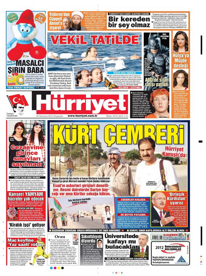 Gazete Manşetleri - 26 Temmuz 2012 7