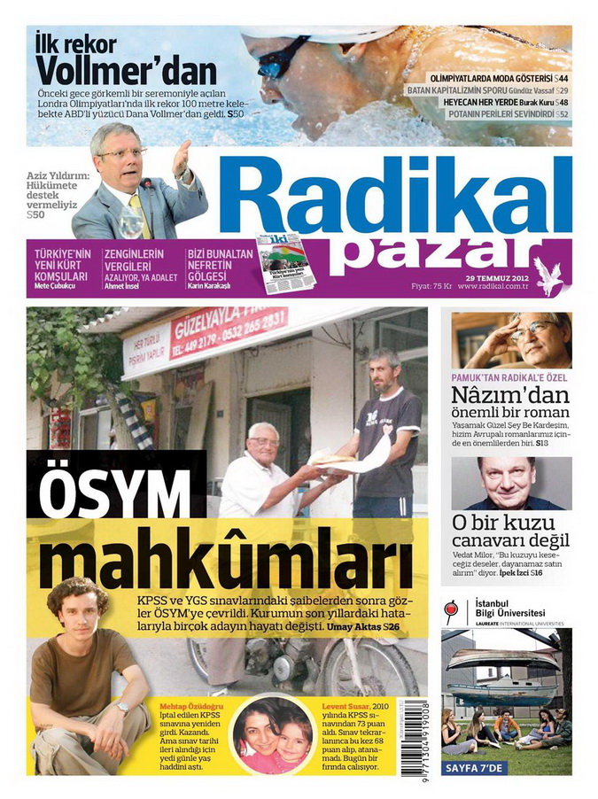 Gazete Manşetleri - 29 Temmuz 2012 13