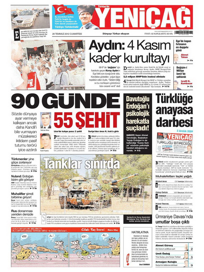 Gazete Manşetleri - 29 Temmuz 2012 20