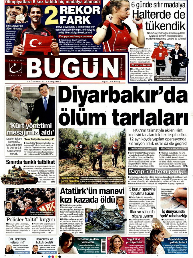 Gazete Manşetleri - 2 Ağustos 2012 2