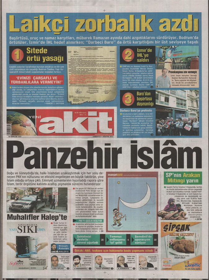 Gazete Manşetleri - 4 Ağustos 2012 21