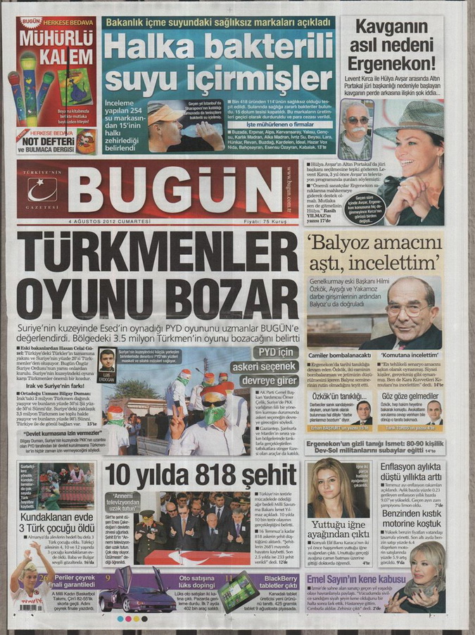 Gazete Manşetleri - 4 Ağustos 2012 3
