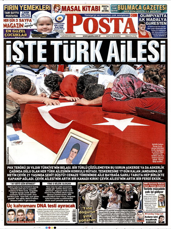 Gazete Manşetleri - 7 Ağustos 2012 Salı 12