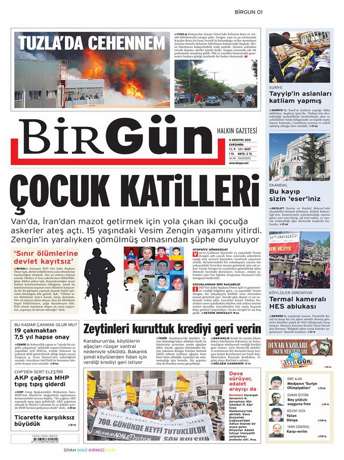Gazete Manşetleri - 8 Ağustos 2012 Çarşamba 4