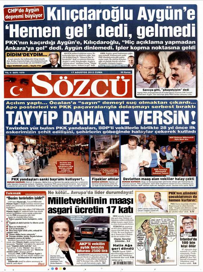 Gazete Manşetleri - 17 Ağustos Cuma 10
