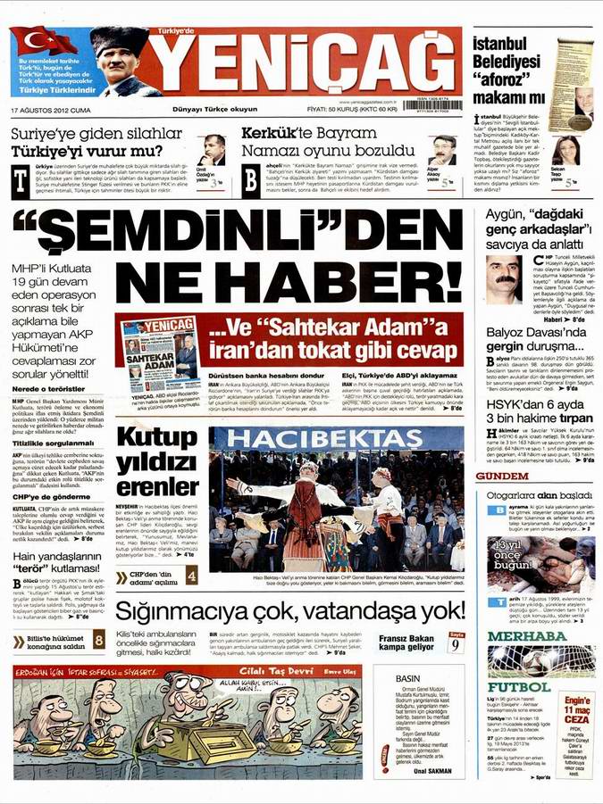 Gazete Manşetleri - 17 Ağustos Cuma 7