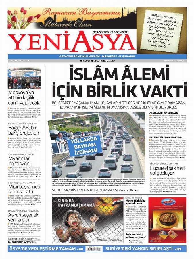 Gazete Manşetleri - 19 Ağustos Pazar 3
