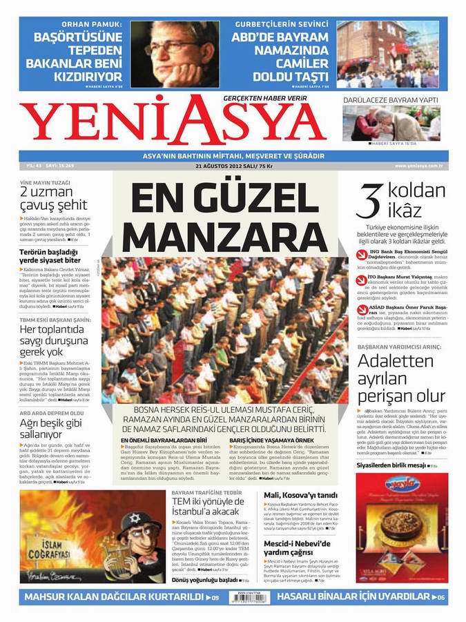 Gazete Manşetleri - 21 Ağustos Salı 2