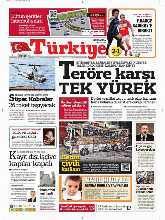 Gazete Manşetleri - 22 Ağustos Çarşamba 6