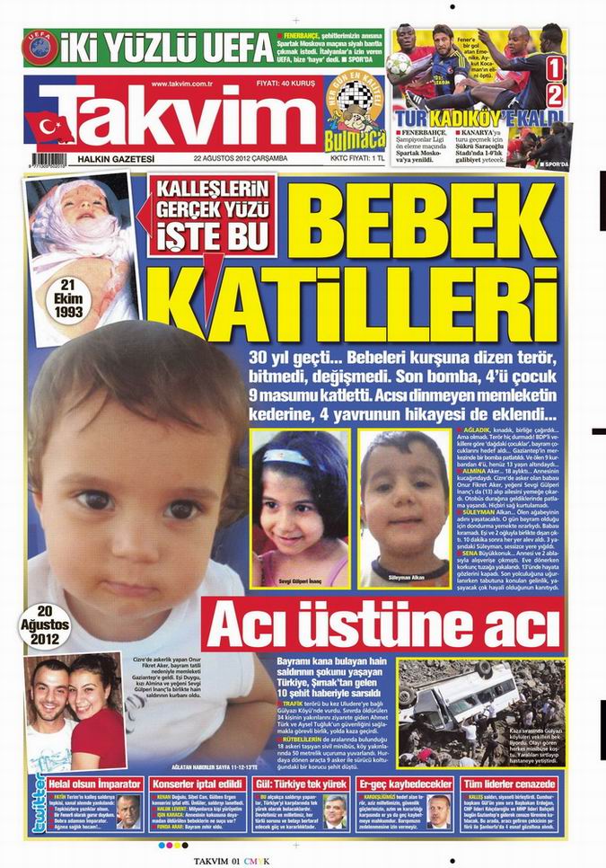 Gazete Manşetleri - 22 Ağustos Çarşamba 8