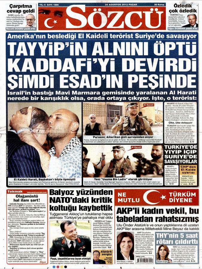 Gazete Manşetleri - 26 Ağustos Pazar 10