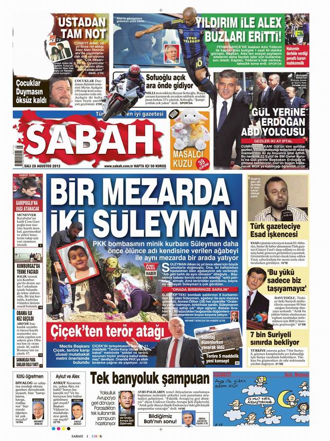 Gazete Manşetleri - 28 Ağustos Salı 11