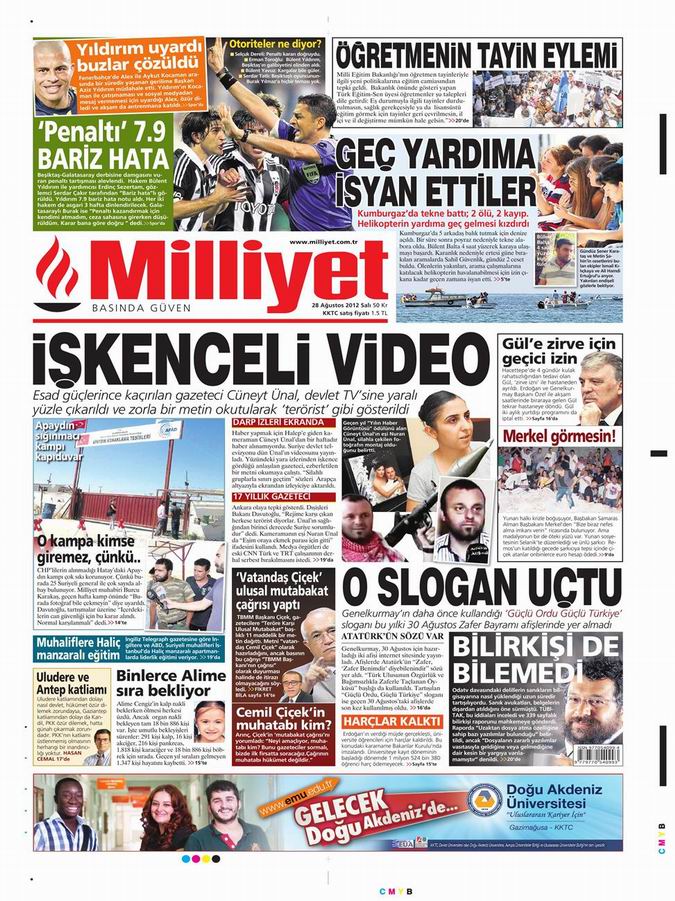 Gazete Manşetleri - 28 Ağustos Salı 14