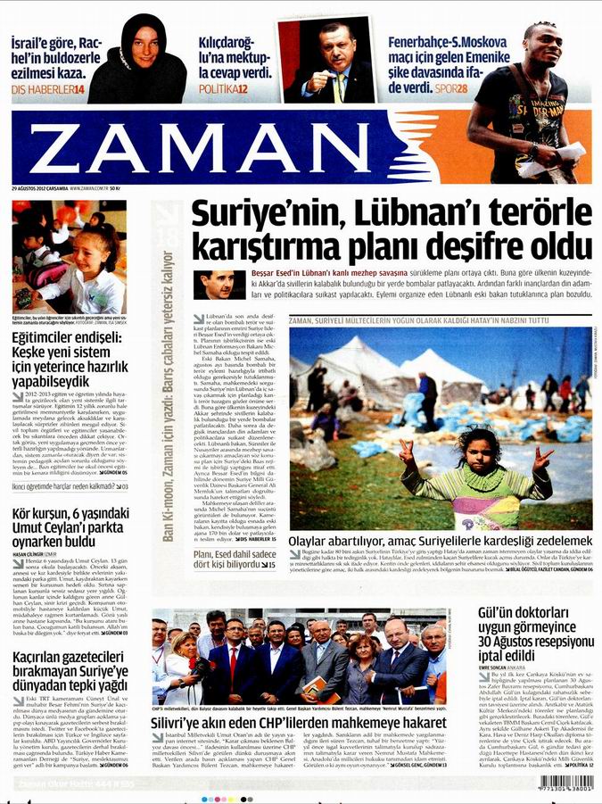 Gazete Manşetleri - 29 Ağustos Çarşamba 1