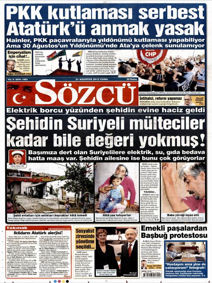 Gazete Manşetleri - 31 Ağustos Cuma 10