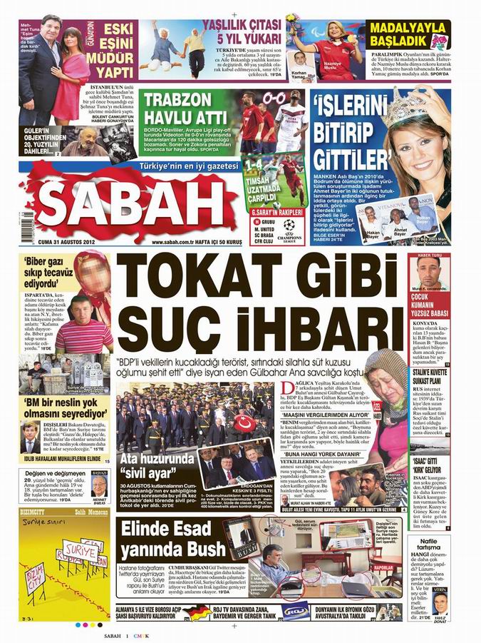 Gazete Manşetleri - 31 Ağustos Cuma 11