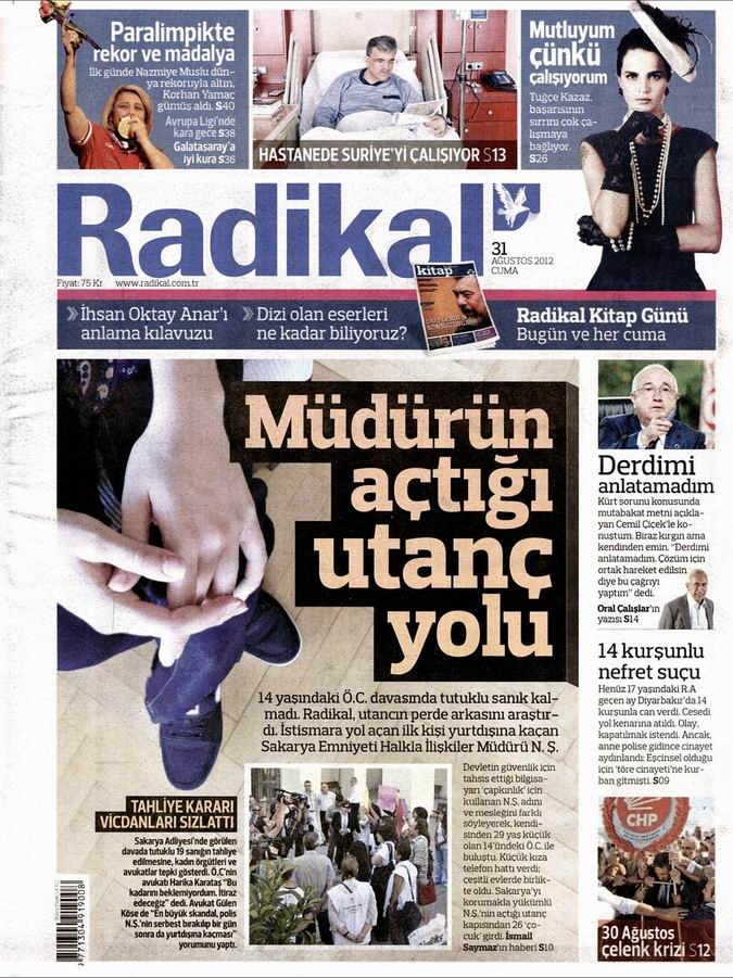 Gazete Manşetleri - 31 Ağustos Cuma 12