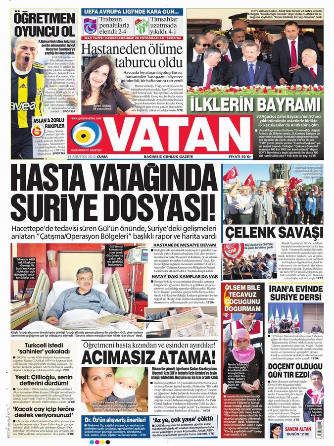 Gazete Manşetleri - 31 Ağustos Cuma 5