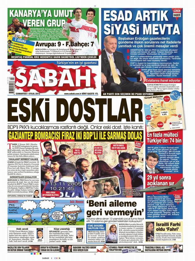 Gazete Manşetleri - 1 Eylül Cumartesi 10