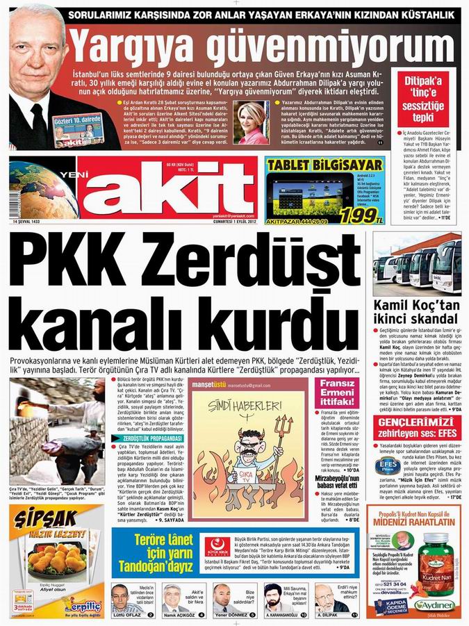 Gazete Manşetleri - 1 Eylül Cumartesi 4