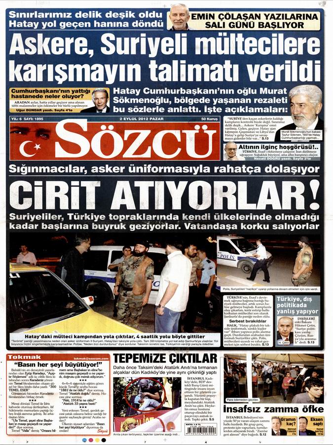 Gazete Manşetleri - 2 Eylül Pazar 10