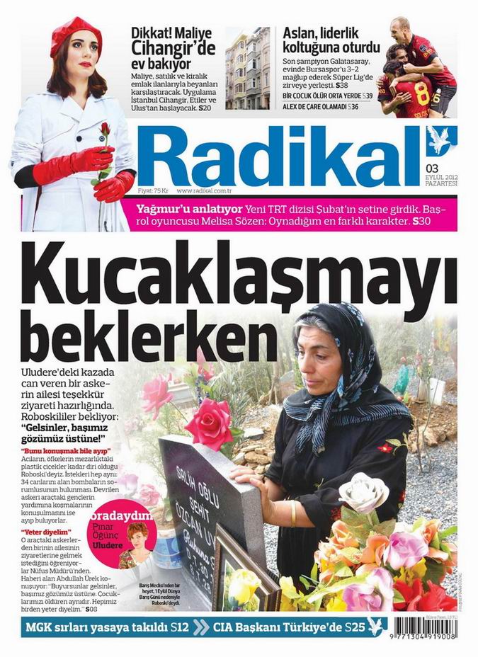 Gazete Manşetleri - 3 Eylül Pazartesi 12