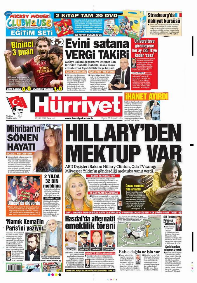 Gazete Manşetleri - 3 Eylül Pazartesi 17
