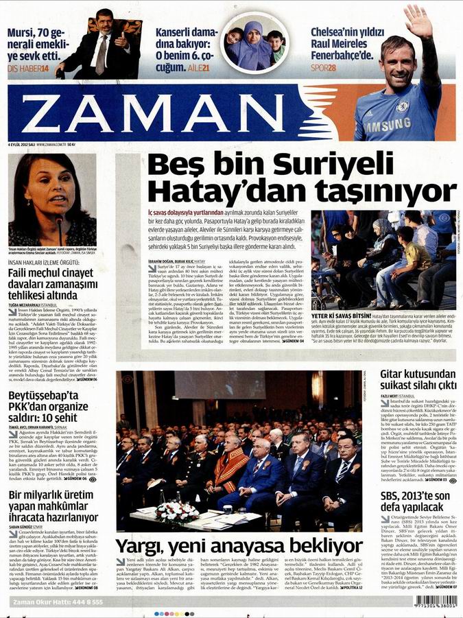 Gazete Manşetleri - 4 Eylül Salı 1