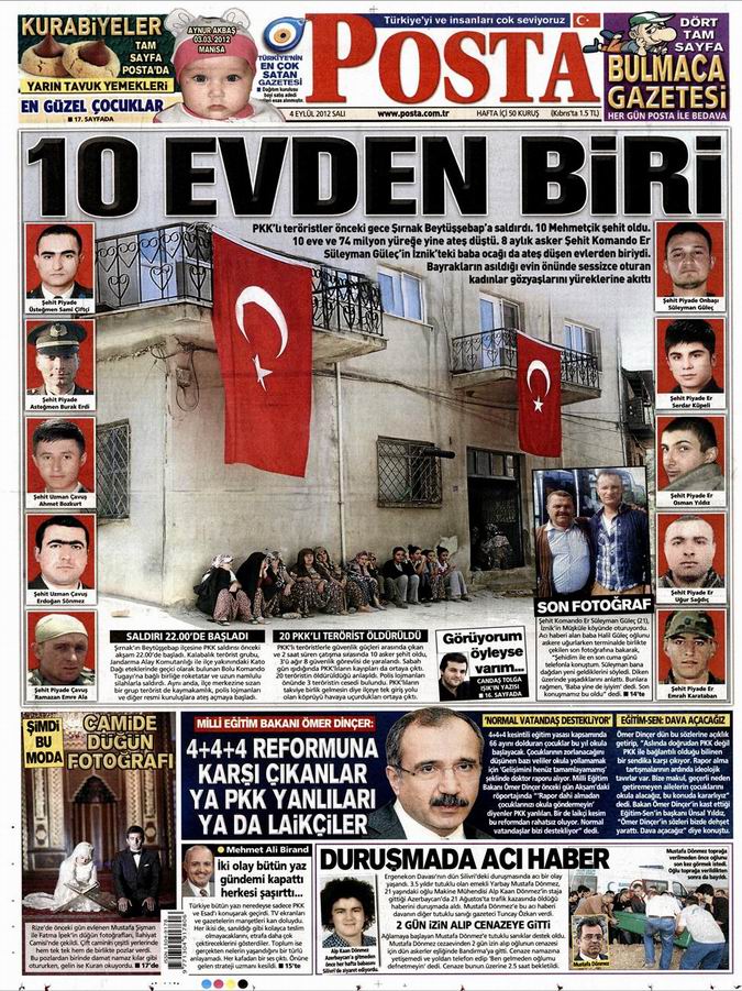 Gazete Manşetleri - 4 Eylül Salı 14
